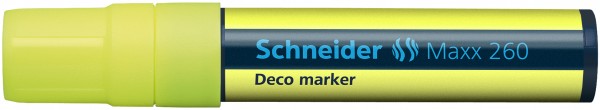 Windowmarker, Kreidemarker, Decomarker Maxx 260, 5+15 mm, gelb
