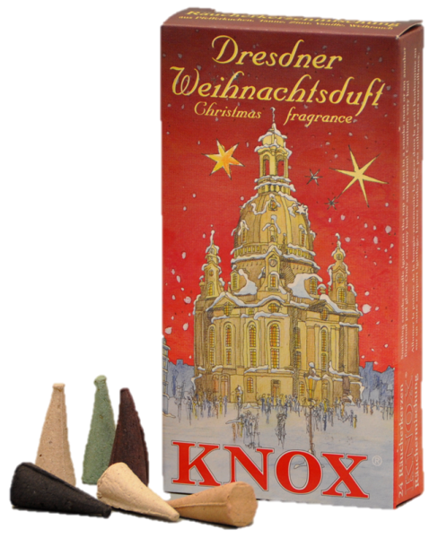 KNOX Räucherkerzen Dresdner Weihnachtsduft - red