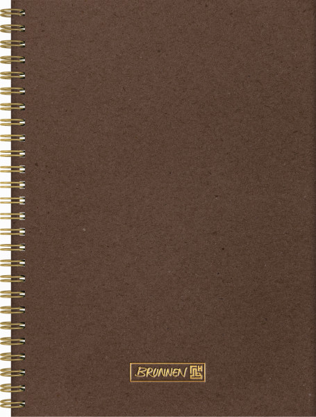 Notizbuch Wire-O A5 dotted chocolat